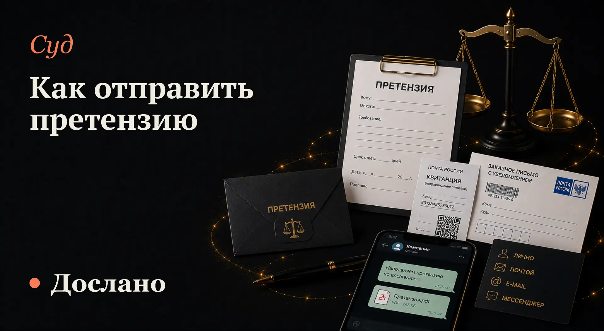 Как отправить претензию