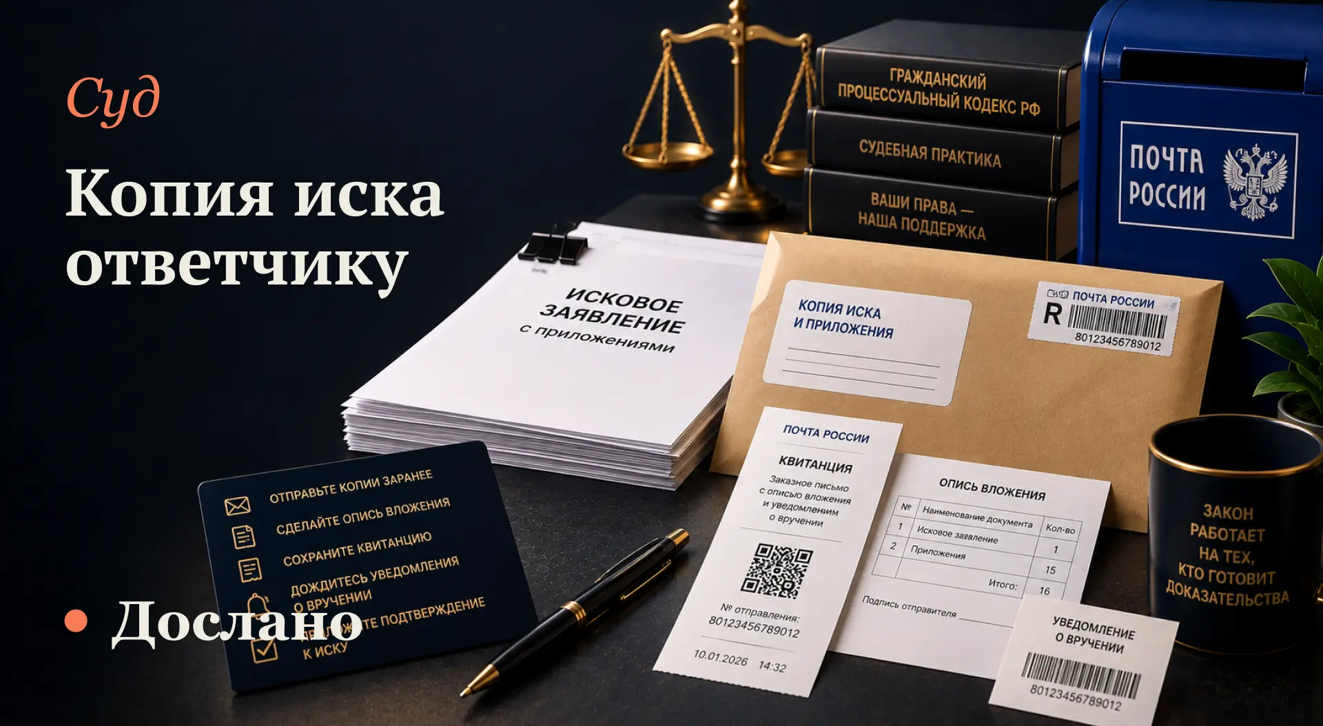Копия иска ответчику
