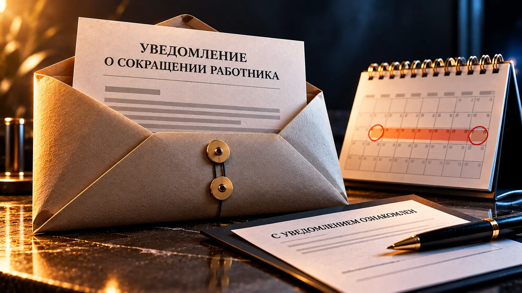 Уведомление о сокращении: сроки, вручение под роспись и что делать, если работника нет