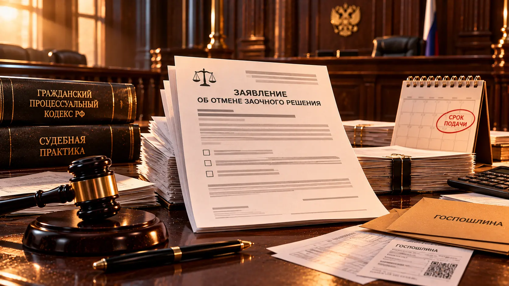 Заявление об отмене заочного решения: образец и сроки 2026
